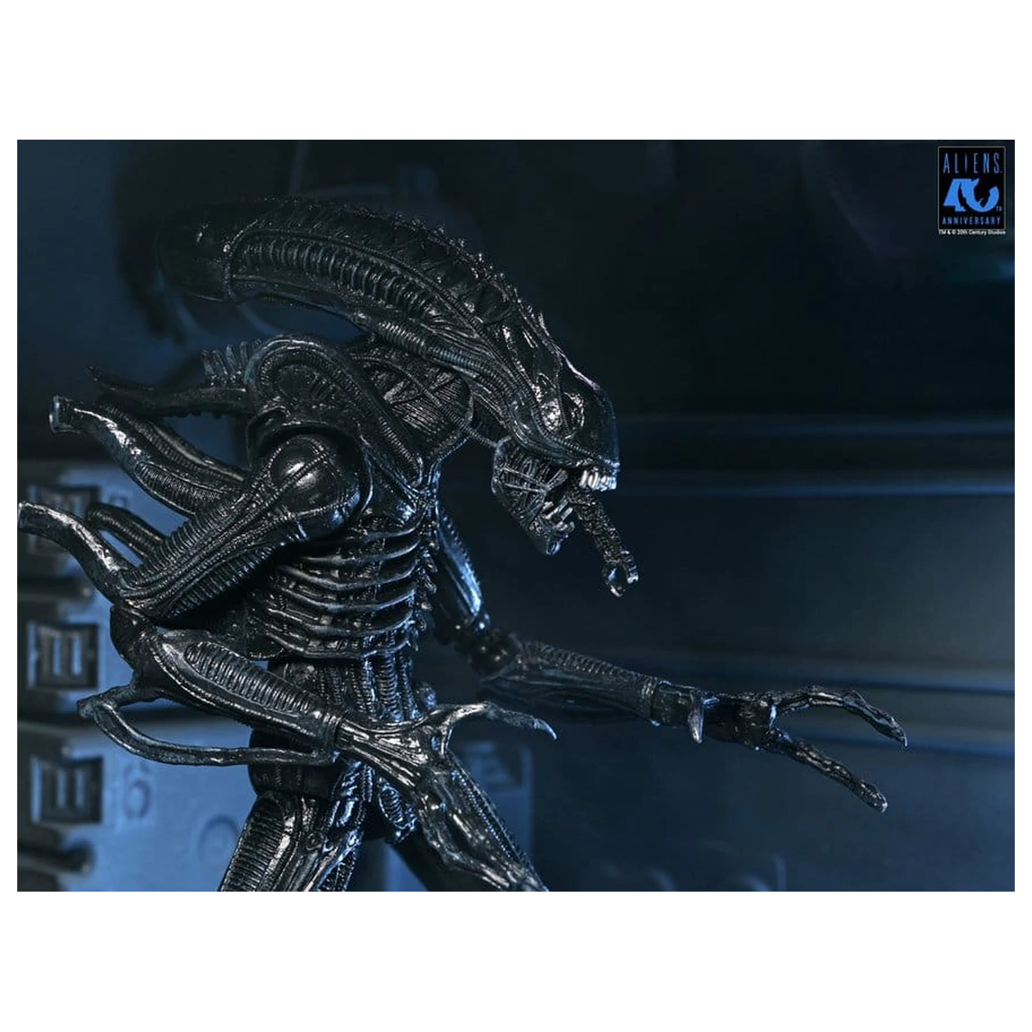 Aliens Ultimate Warrior (1986) Xenomorph Black (40th Anniversary) akciófigura 23 cm termékfotó
