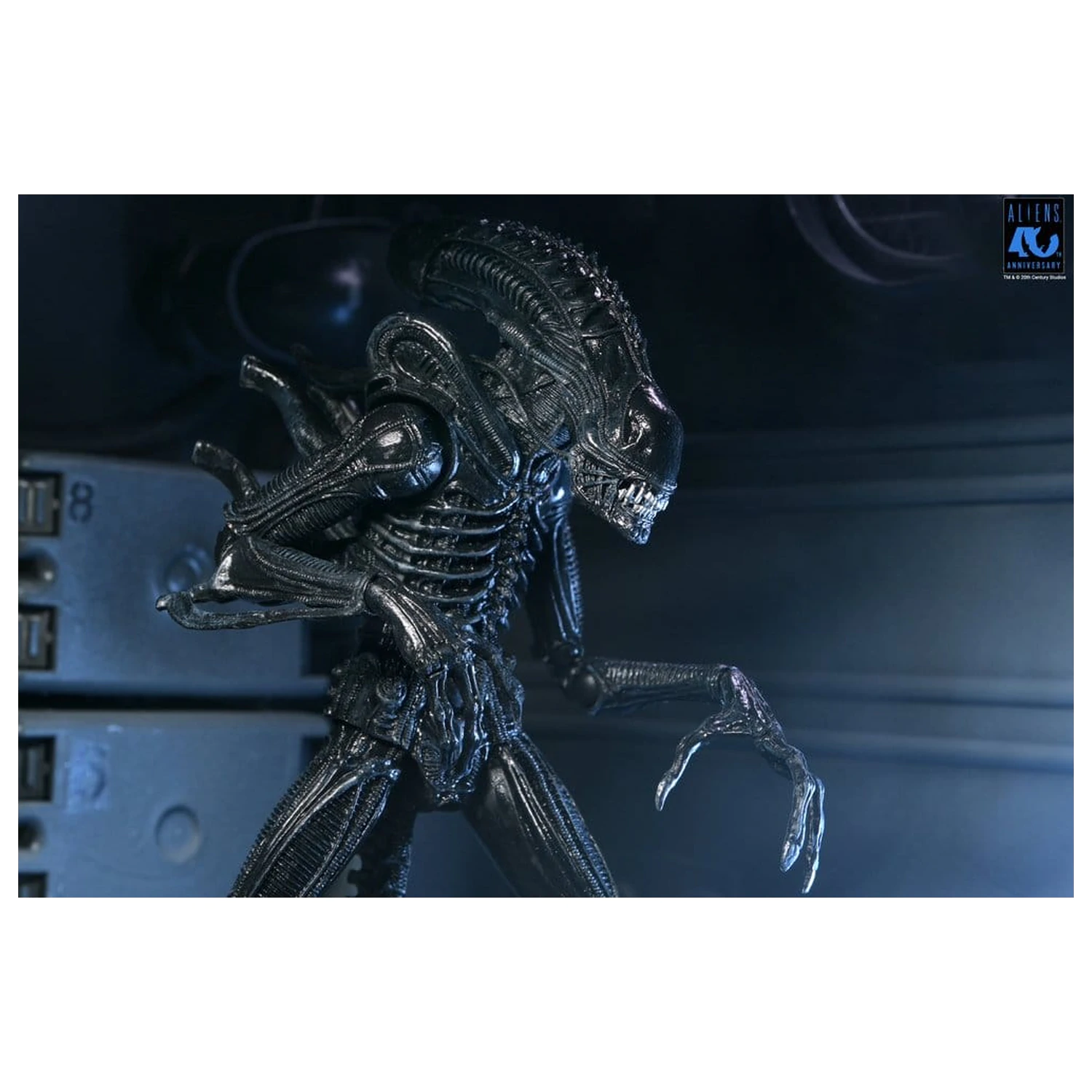 Aliens Ultimate Warrior (1986) Xenomorph Black (40th Anniversary) akciófigura 23 cm termékfotó