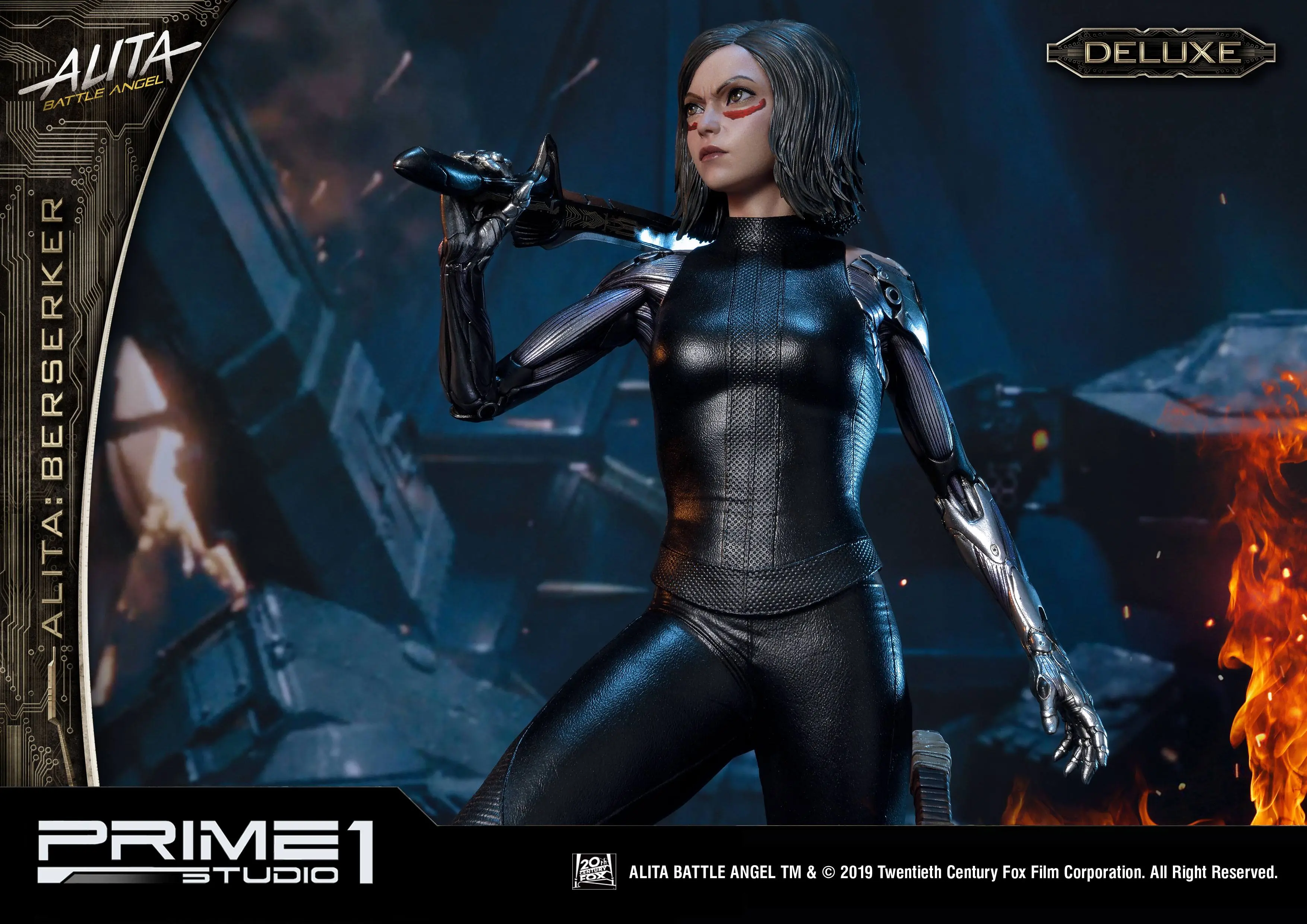 Alita: Battle Angel 1/4 Alita Berserker Deluxe Version szobor figura 64 cm termékfotó