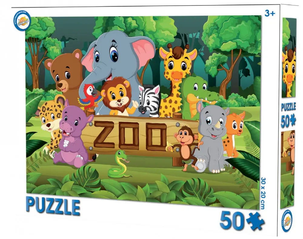Állatkert puzzle 50 db-os termékfotó