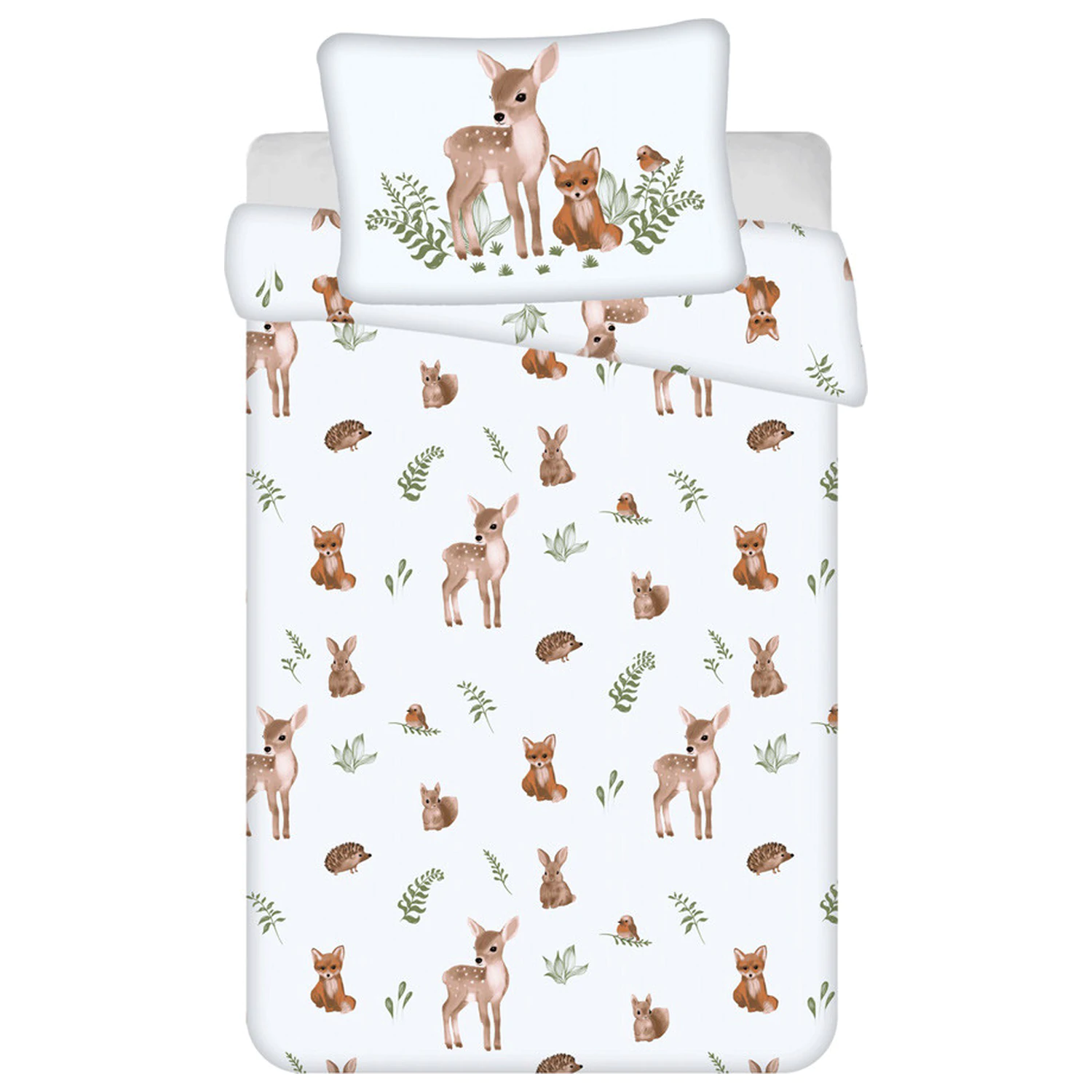 Állatos Fawn & Fox gyerek, ovis ágyneműhuzat  termékfotó