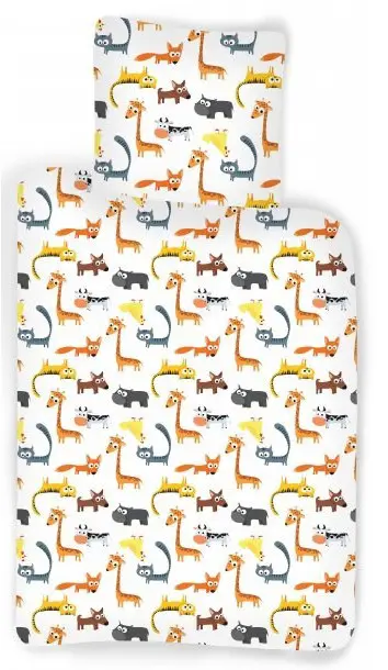 Állatos gyerek ágyneműhuzat 100x140cm, 40x45 cm termékfotó