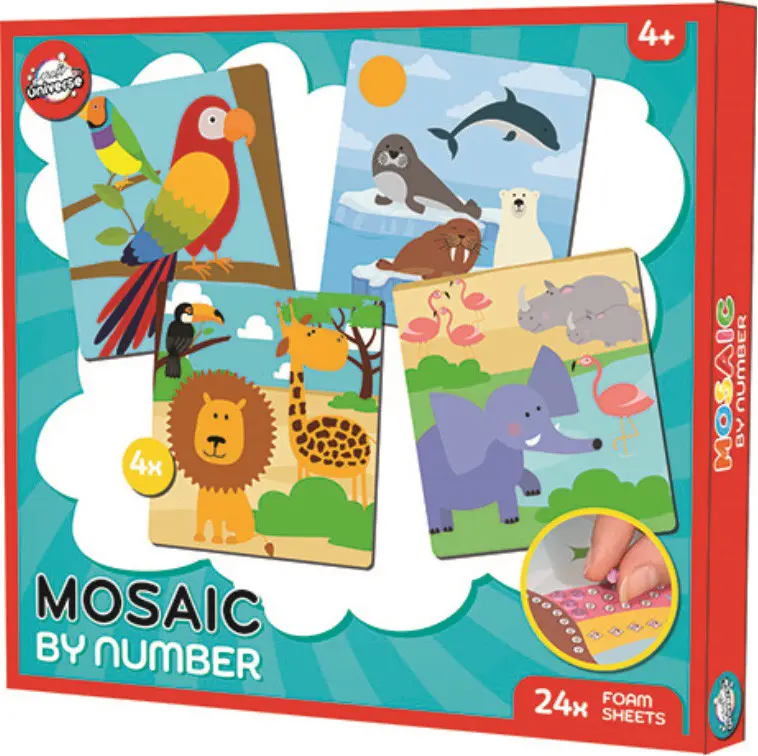 Állatos habszivacs mozaikos kreatív szett termékfotó