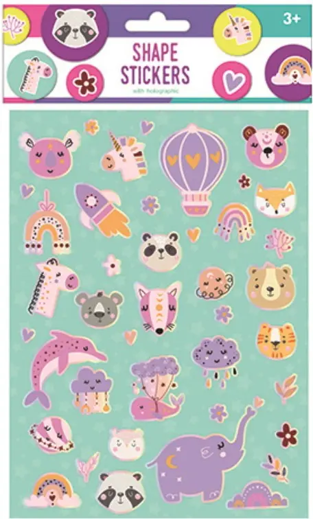 Állatos hologrammos matrica szett termékfotó