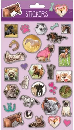 Állatos hologrammos szivacs matrica termékfotó