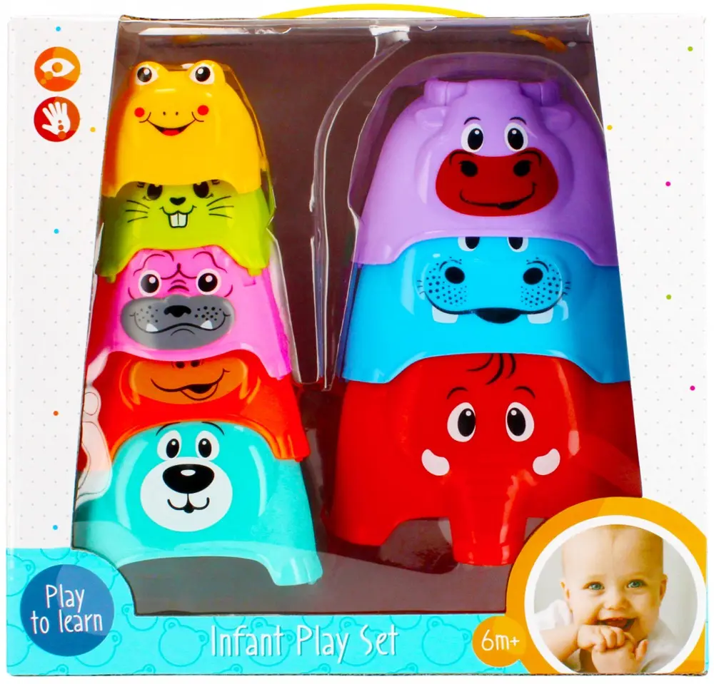 Állatos kézségfejlesztő építő játék termékfotó