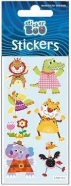 Állatos matrica ezüst díszítéssel termékfotó