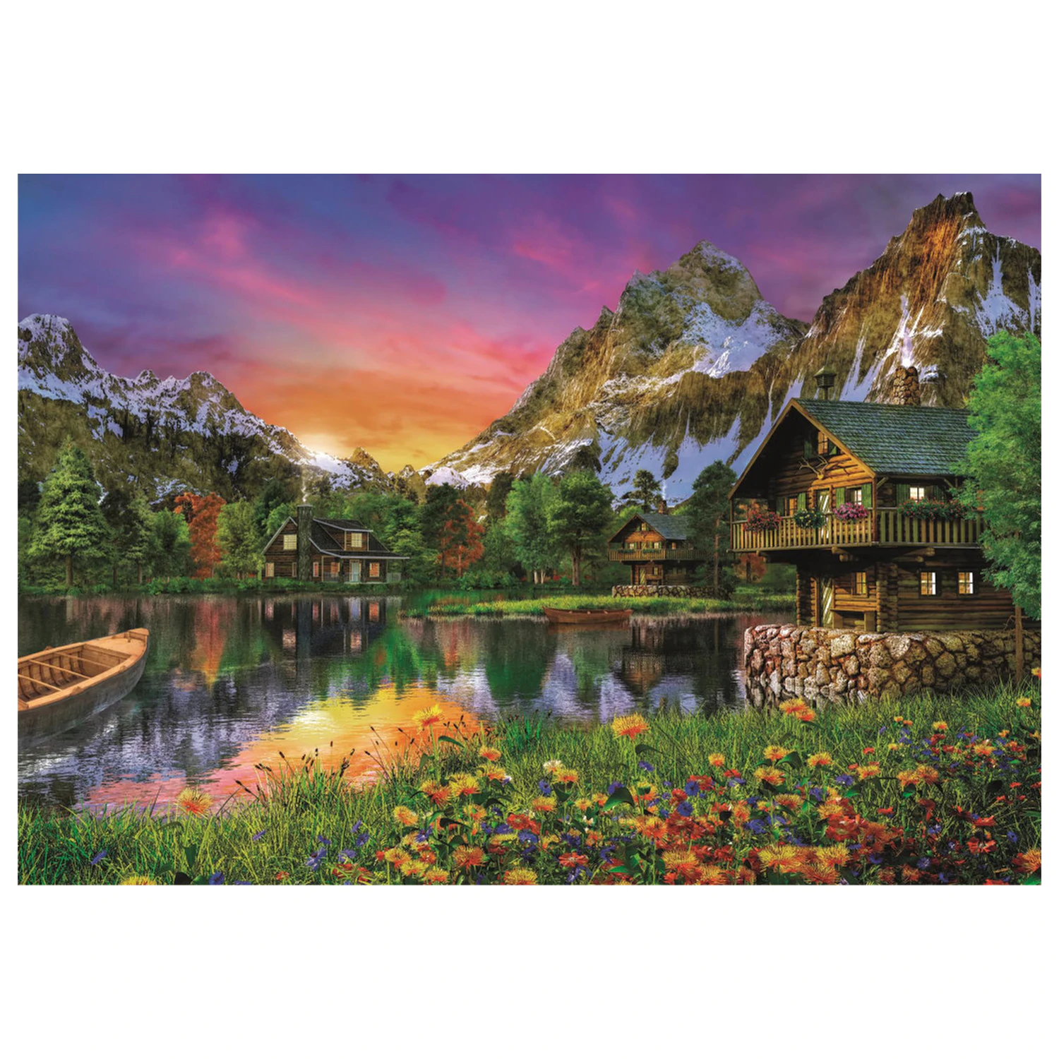 Alpok Lake 6000 db-os puzzle  termékfotó