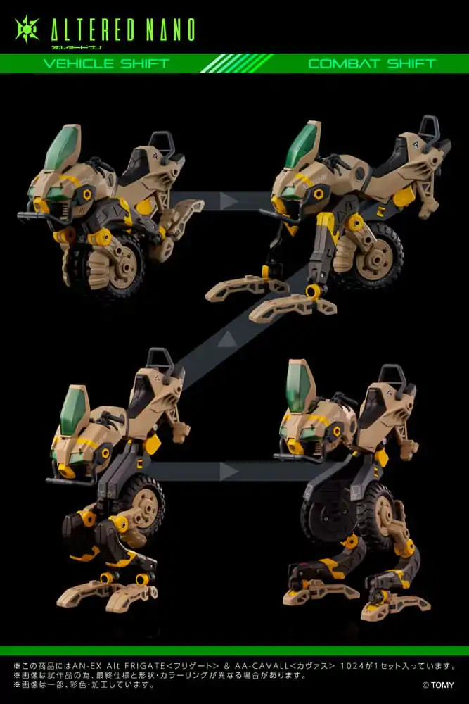 Altered Nano AN-EX Alt FRIGATE &amp; AA-CAFALL 1024 (FLAGSHIP) akciófigura csomag 10 cm termékfotó