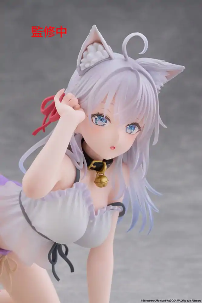 Alya Sometimes Hides Her Feelings in Russian Desktop Cute figura Alya Cat Ear Roomwear Ver. PVC szobor figura 13 cm    termékfotó