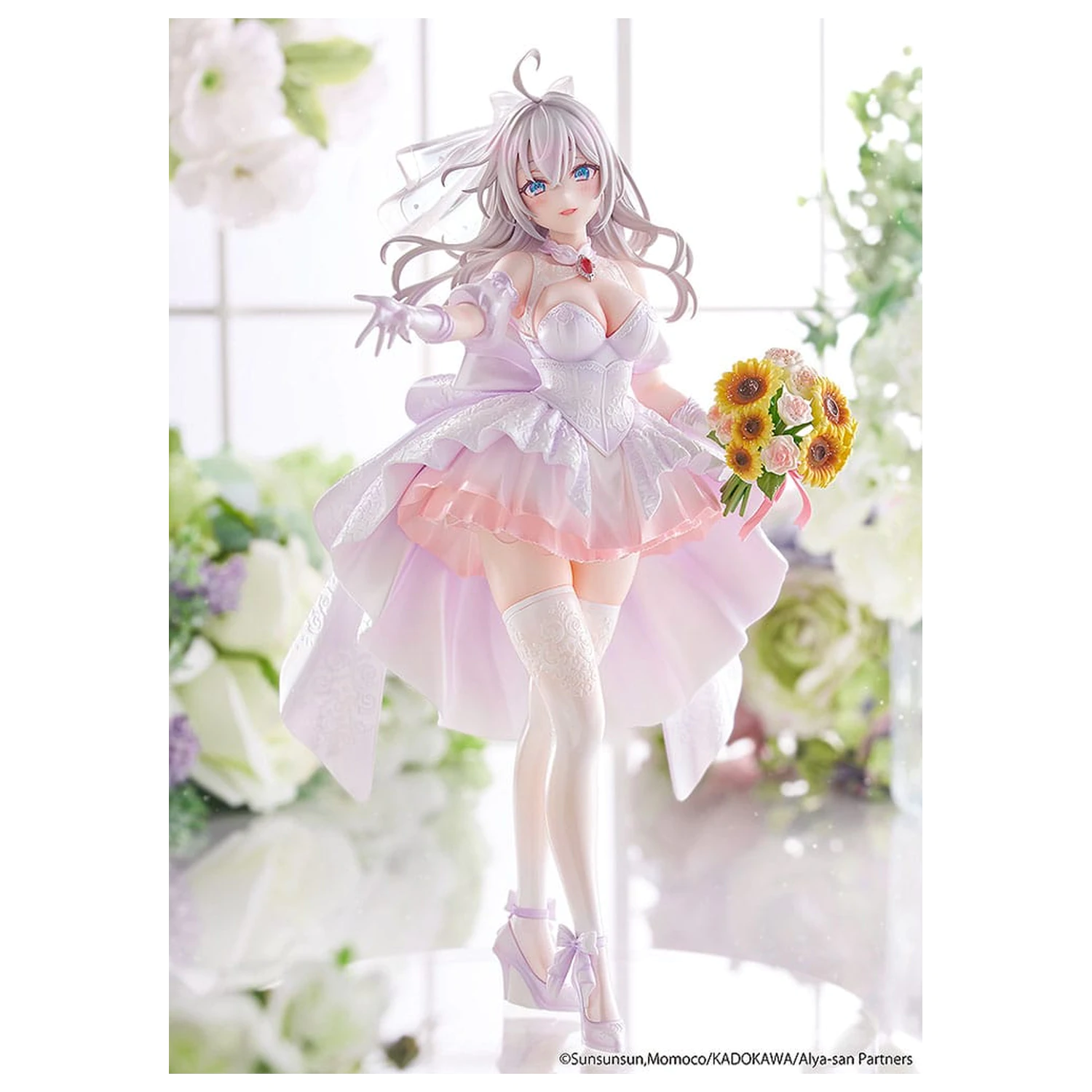 Alya Sometimes Hides Her Feelings in Russian szobor figura 1/7 Alisa Mikhailovna Kujou Wedding Dress Ver. 24 cm   termékfotó