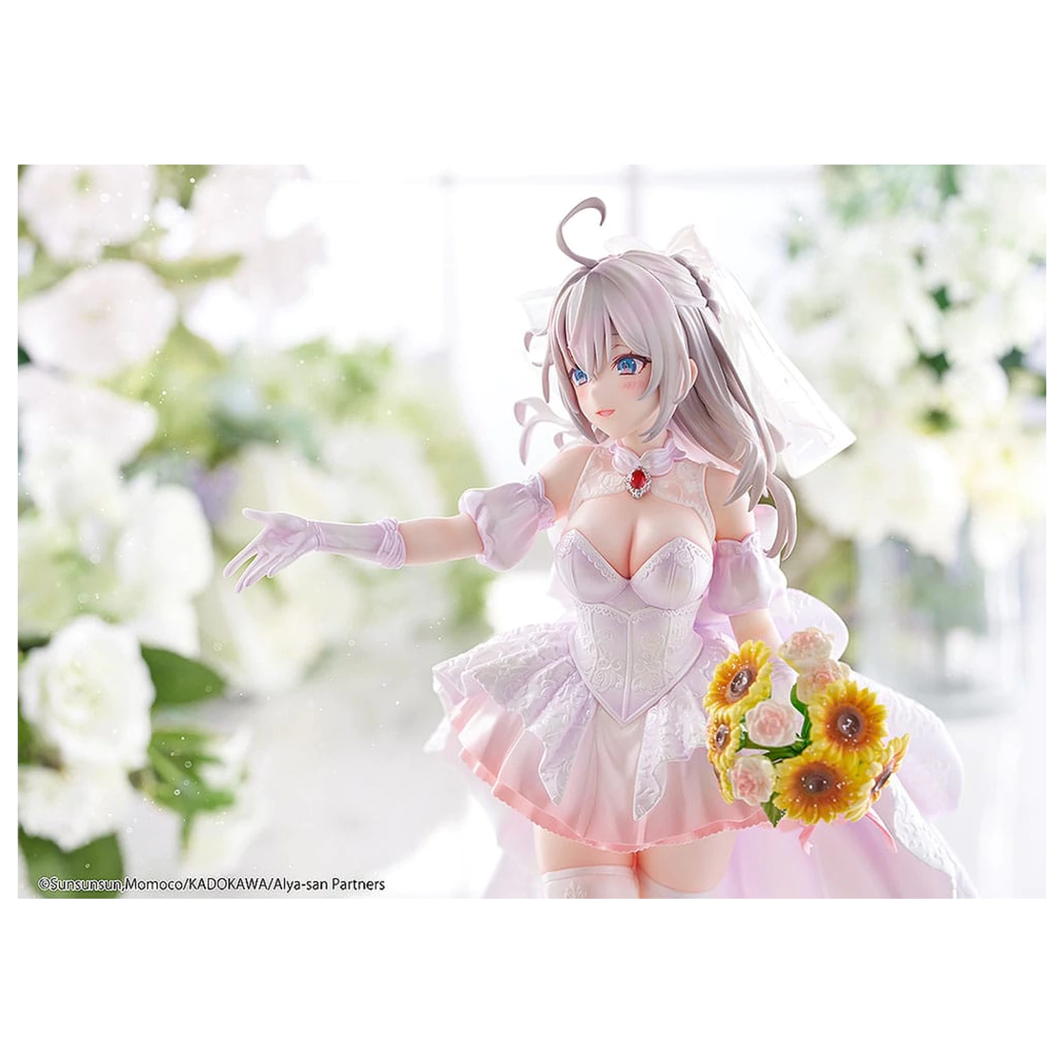 Alya Sometimes Hides Her Feelings in Russian szobor figura 1/7 Alisa Mikhailovna Kujou Wedding Dress Ver. 24 cm   termékfotó