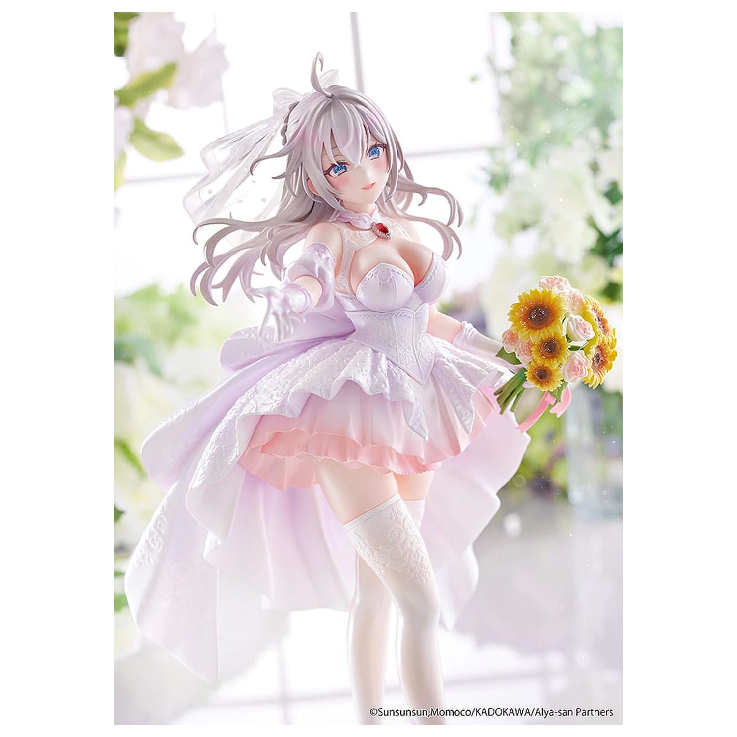 Alya Sometimes Hides Her Feelings in Russian szobor figura 1/7 Alisa Mikhailovna Kujou Wedding Dress Ver. 24 cm   termékfotó
