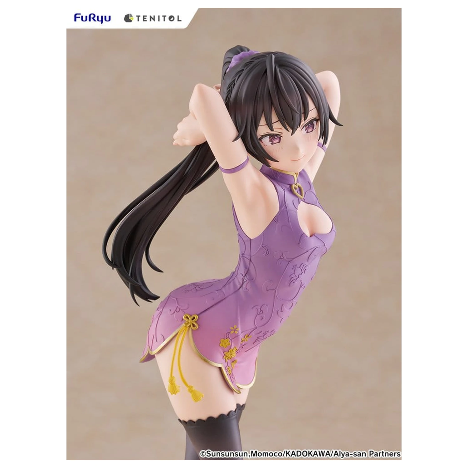 Alya Sometimes Hides Her Feelings in Russian Tenitol Tall Yuki Suou Cheongsam Ver. PVC figura 28 cm termékfotó