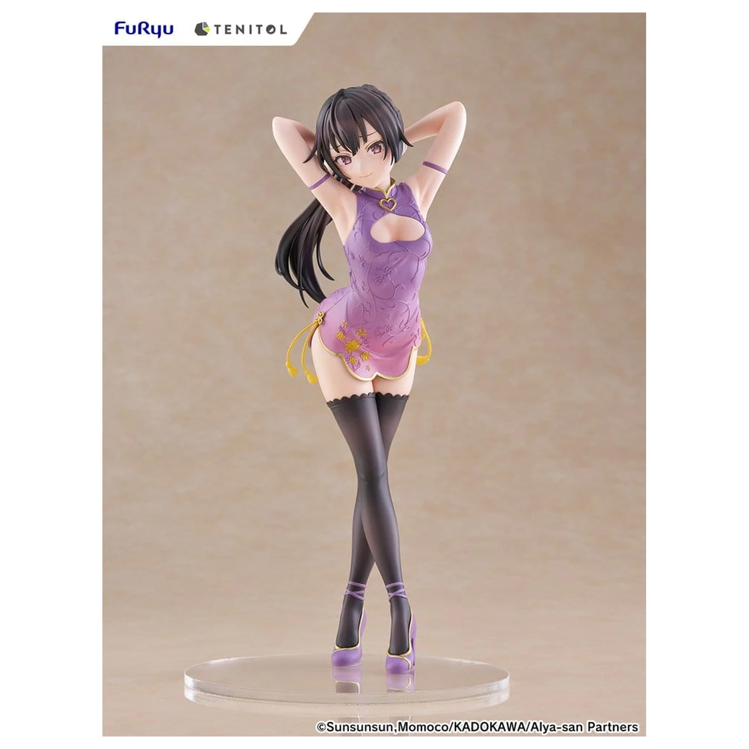 Alya Sometimes Hides Her Feelings in Russian Tenitol Tall Yuki Suou Cheongsam Ver. PVC figura 28 cm termékfotó