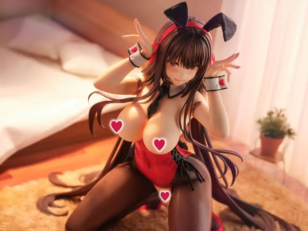 Amakano 2+ 1/4 Yuuhi Kurohime Bunny Suit Ver. PVC szobor figura 32 cm termékfotó