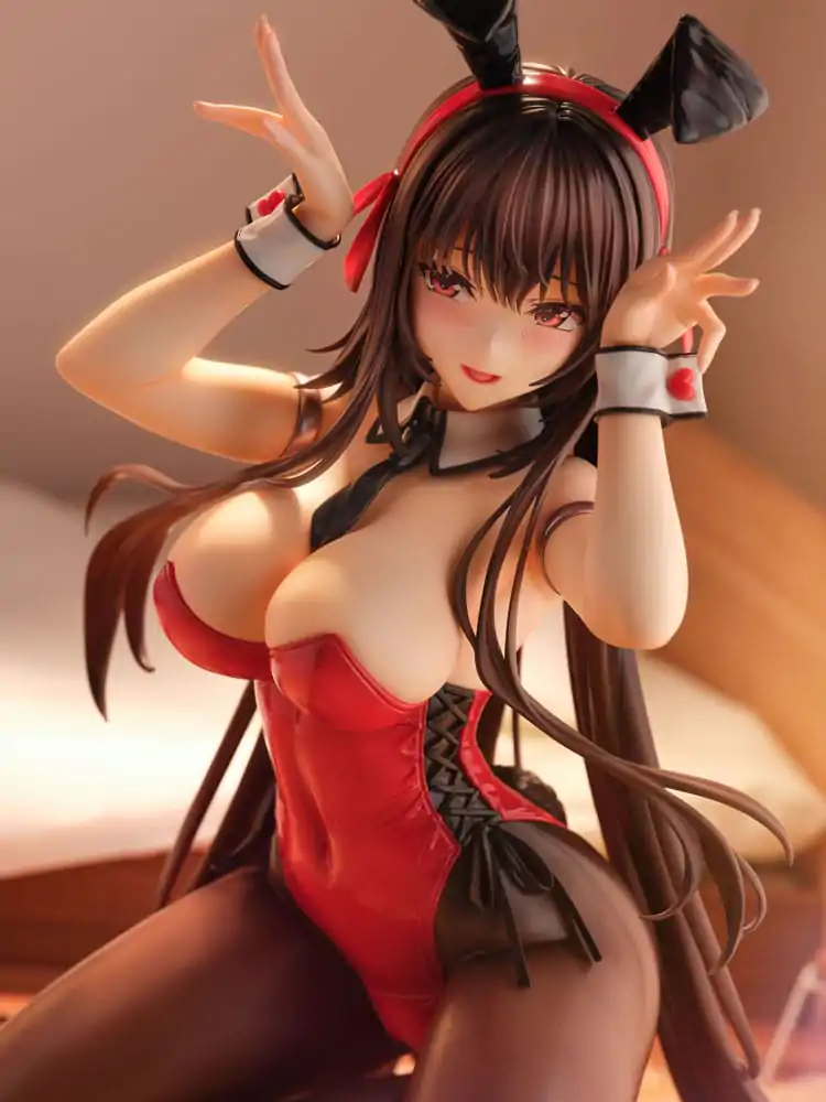 Amakano 2+ 1/4 Yuuhi Kurohime Bunny Suit Ver. PVC szobor figura 32 cm termékfotó
