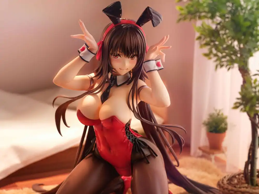 Amakano 2+ 1/4 Yuuhi Kurohime Bunny Suit Ver. PVC szobor figura 32 cm termékfotó