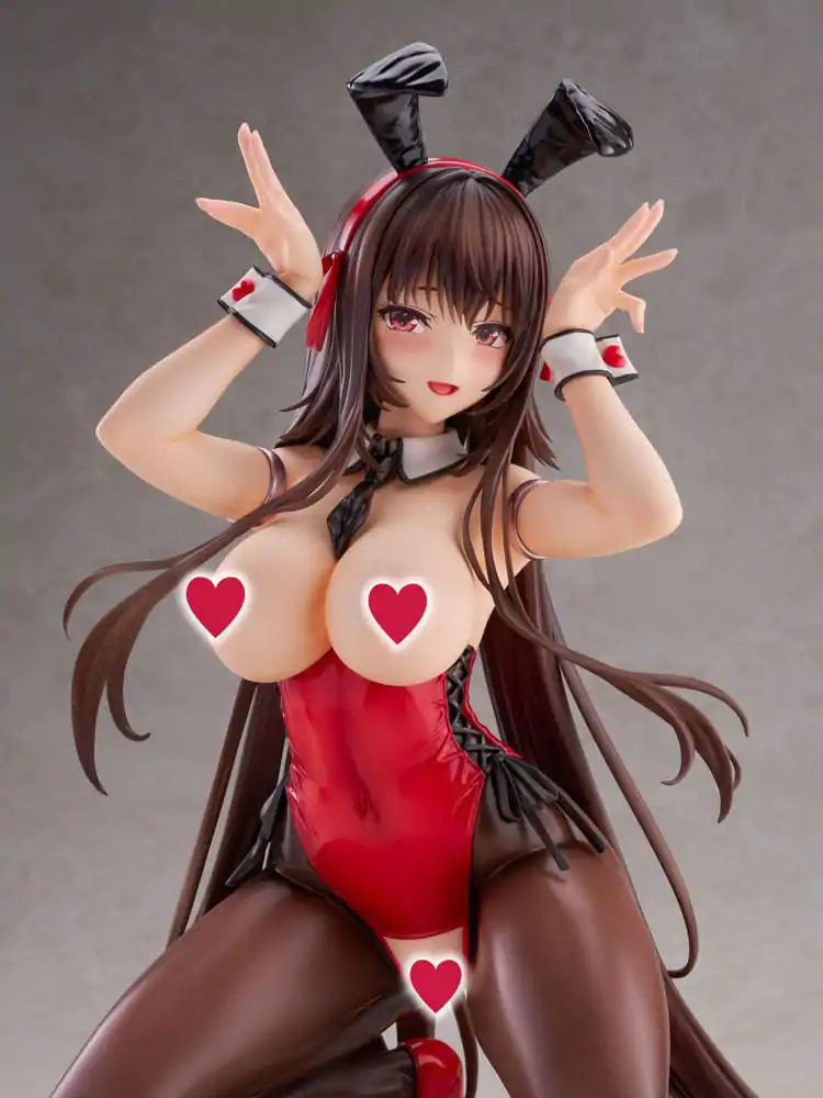 Amakano 2+ 1/4 Yuuhi Kurohime Bunny Suit Ver. PVC szobor figura 32 cm termékfotó