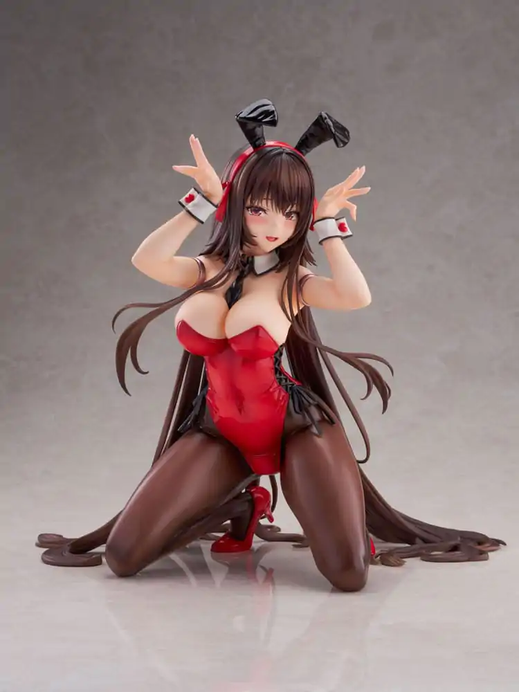 Amakano 2+ 1/4 Yuuhi Kurohime Bunny Suit Ver. PVC szobor figura 32 cm termékfotó