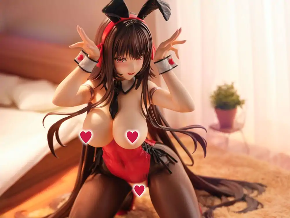 Amakano 2+ 1/4 Yuuhi Kurohime Bunny Suit Ver. PVC szobor figura 32 cm termékfotó