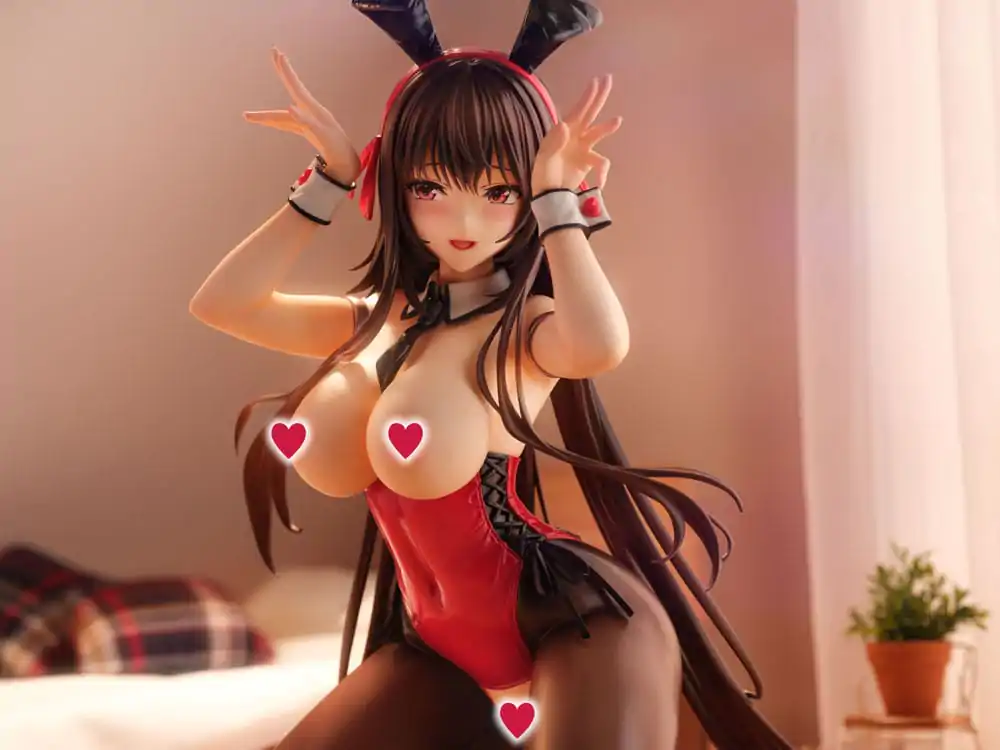 Amakano 2+ 1/4 Yuuhi Kurohime Bunny Suit Ver. PVC szobor figura 32 cm termékfotó
