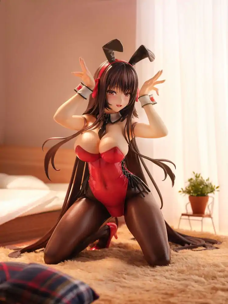 Amakano 2+ 1/4 Yuuhi Kurohime Bunny Suit Ver. PVC szobor figura 32 cm termékfotó