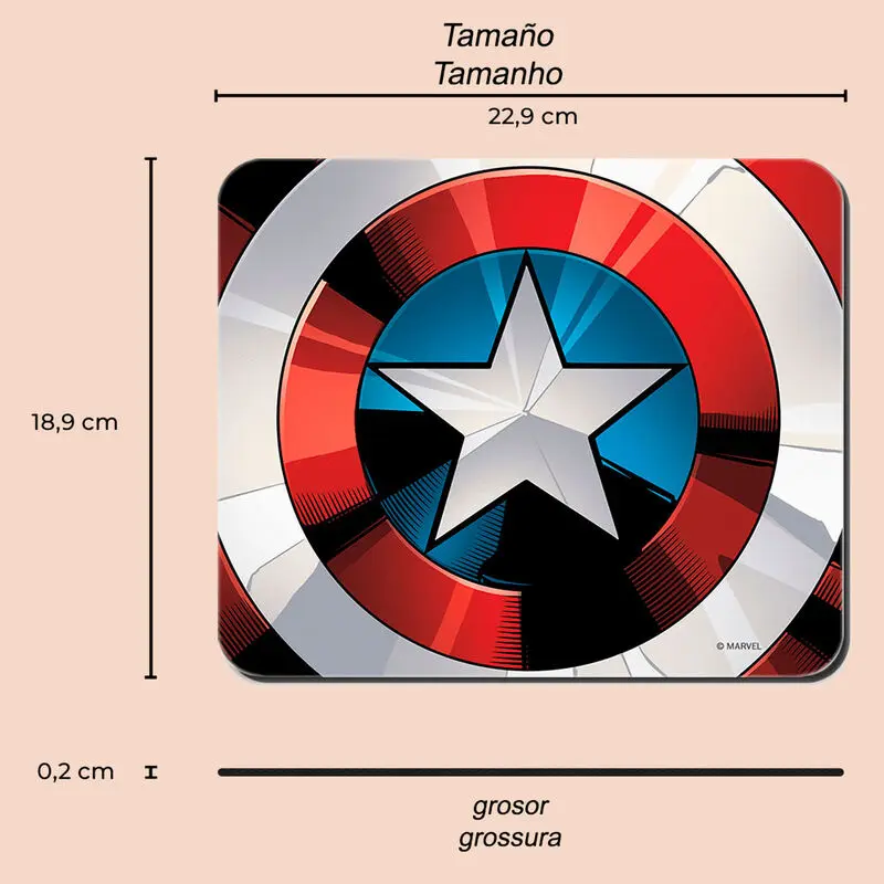 Amerika Kapitány egérpad termékfotó