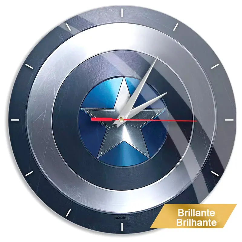 Marvel Captain America wall clock termékfotó