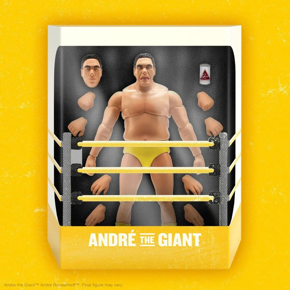 Andre The Giant Ultimates Andre (Yellow Trunks) akciófigura 20 cm termékfotó