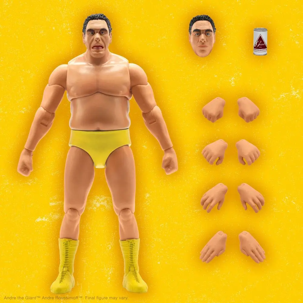 Andre The Giant Ultimates Andre (Yellow Trunks) akciófigura 20 cm termékfotó