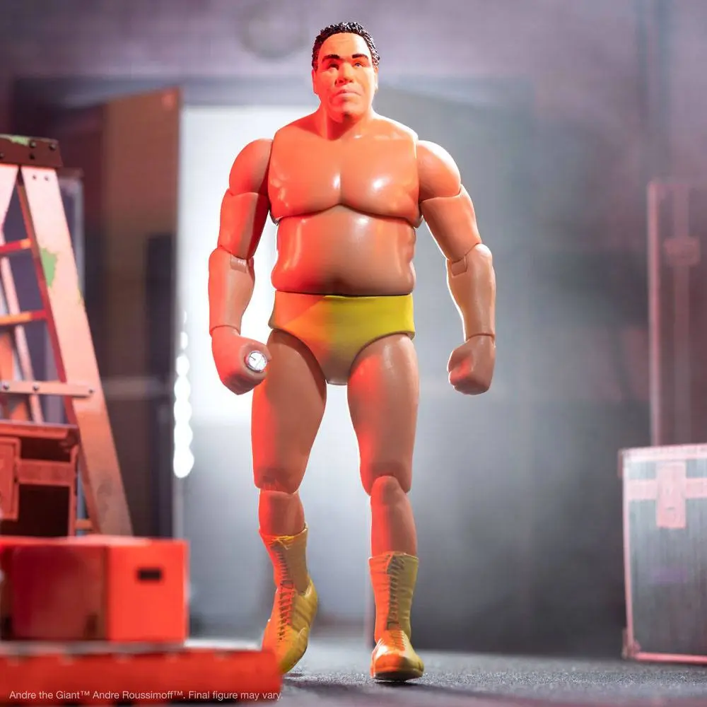 Andre The Giant Ultimates Andre (Yellow Trunks) akciófigura 20 cm termékfotó