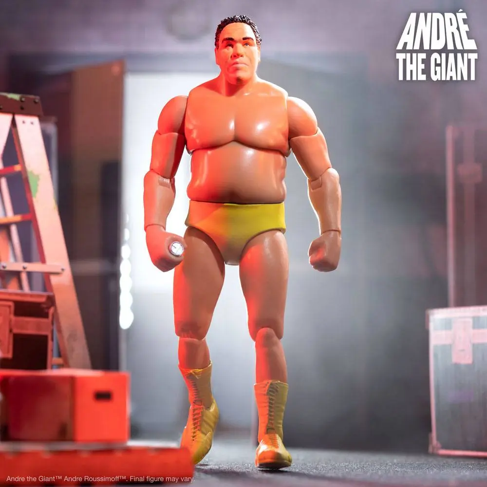 Andre The Giant Ultimates Andre (Yellow Trunks) akciófigura 20 cm termékfotó