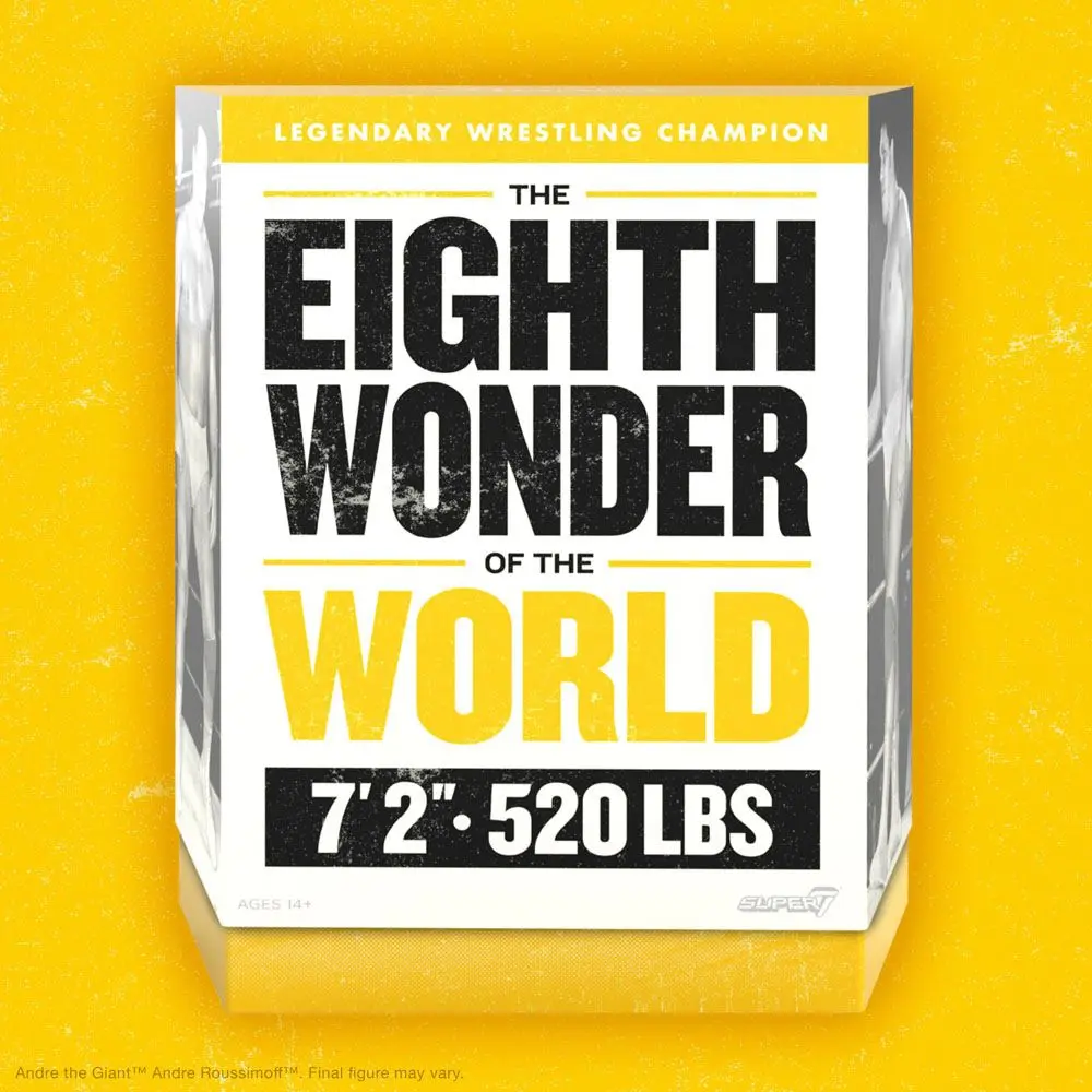 Andre The Giant Ultimates Andre (Yellow Trunks) akciófigura 20 cm termékfotó