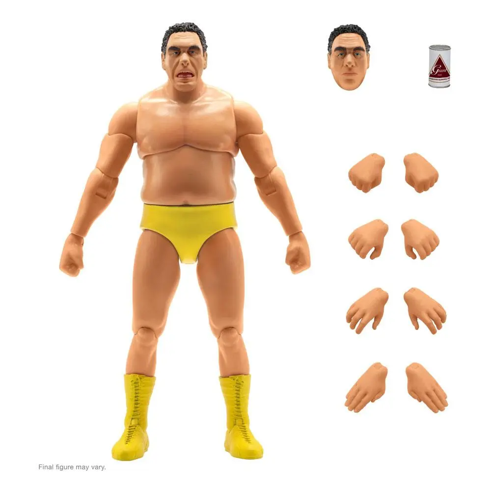 Andre The Giant Ultimates Andre (Yellow Trunks) akciófigura 20 cm termékfotó