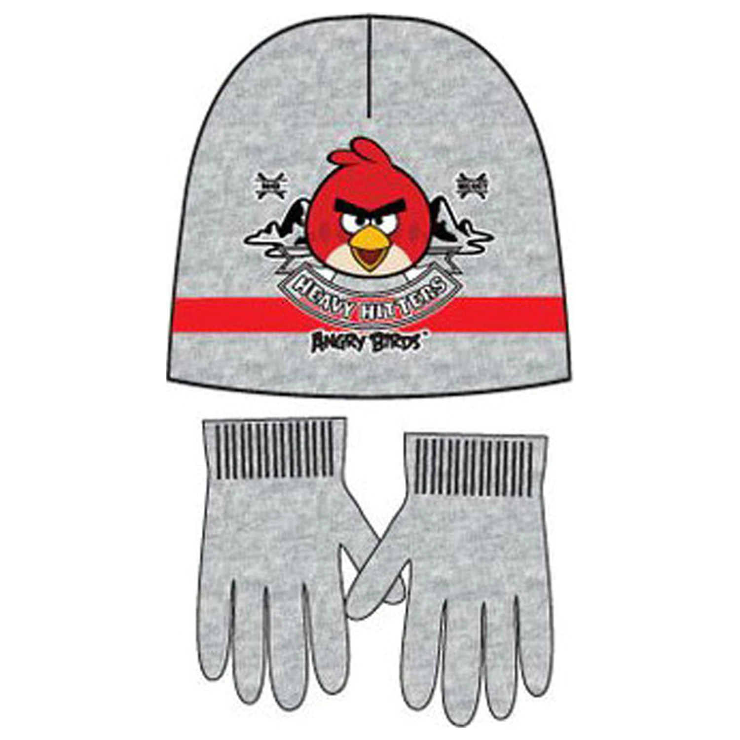 Angry Birds Heavy Hitters Grey gyerek sapka + kesztyű szett 54 cm termékfotó