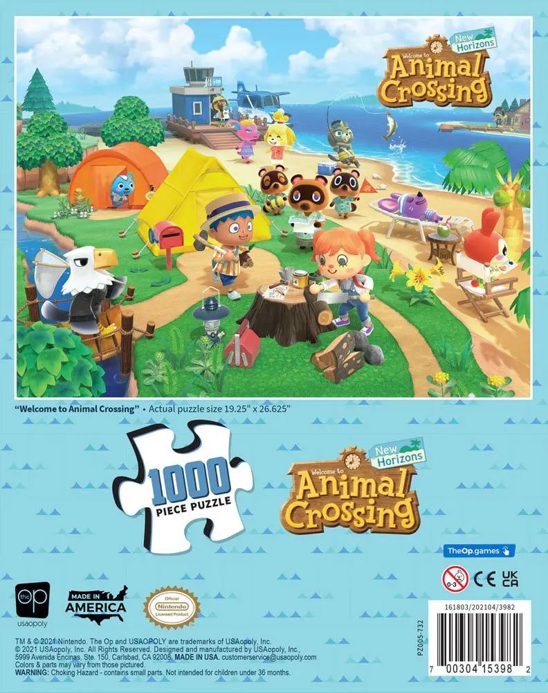 Animal Crossing New Horizons Welcome to Animal Crossing puzzle (1000 darab) termékfotó