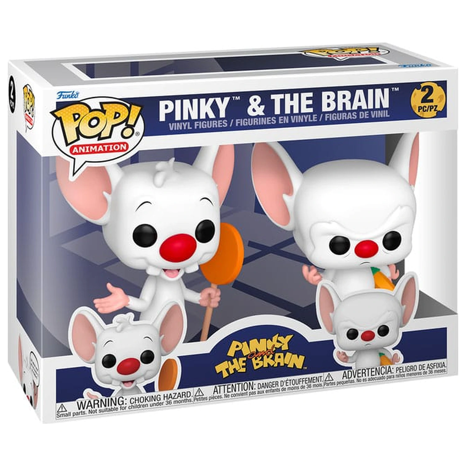Animaniacs Funko POP! Television Vinyl 2 db-os figura csomag Pinky & The Brain 9 cm termékfotó