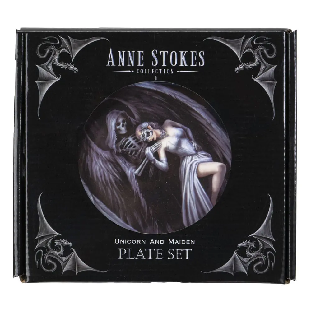Anne Stokes Dance with Death 4 db-os tányér csomag termékfotó
