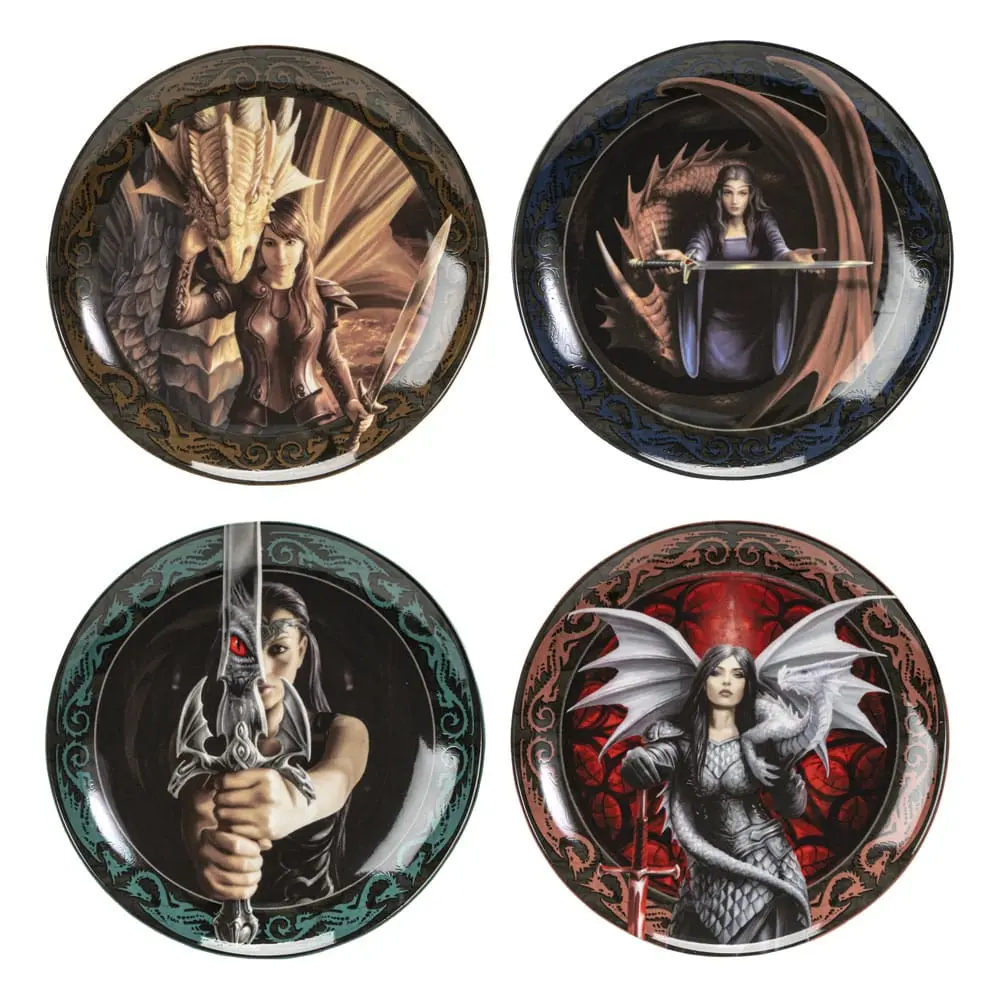 Anne Stokes Warrior Maidens 4db-os tányér csomag termékfotó