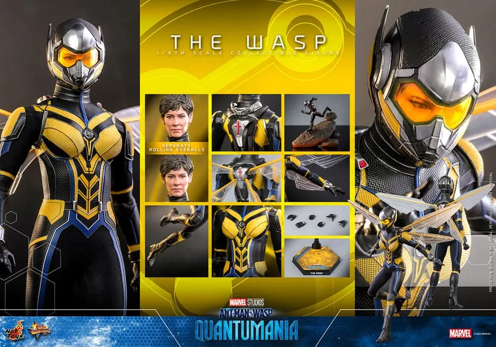 Ant-Man & The Wasp: Quantumania Movie Masterpiece 1/6 The Wasp akciófigura 29 cm termékfotó