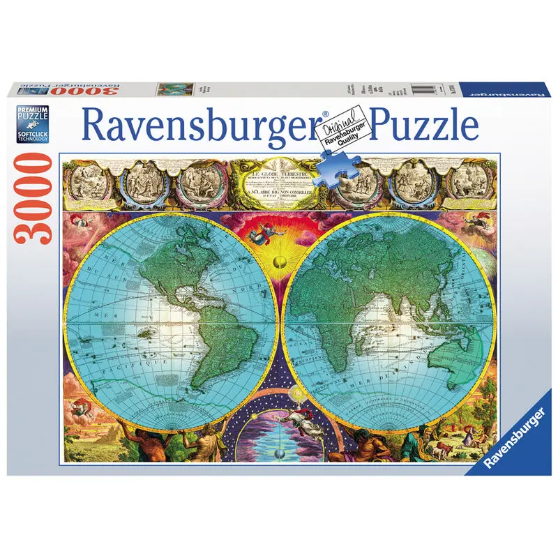 Antique globe puzzle 3000db-os termékfotó