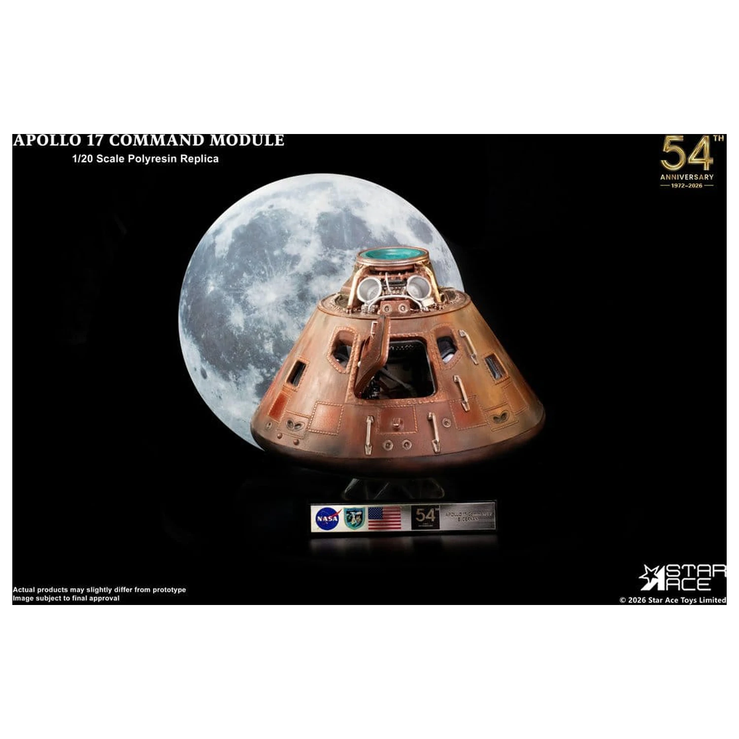 Apollo 17 Replika 1/20 Command Module 20 cm termékfotó