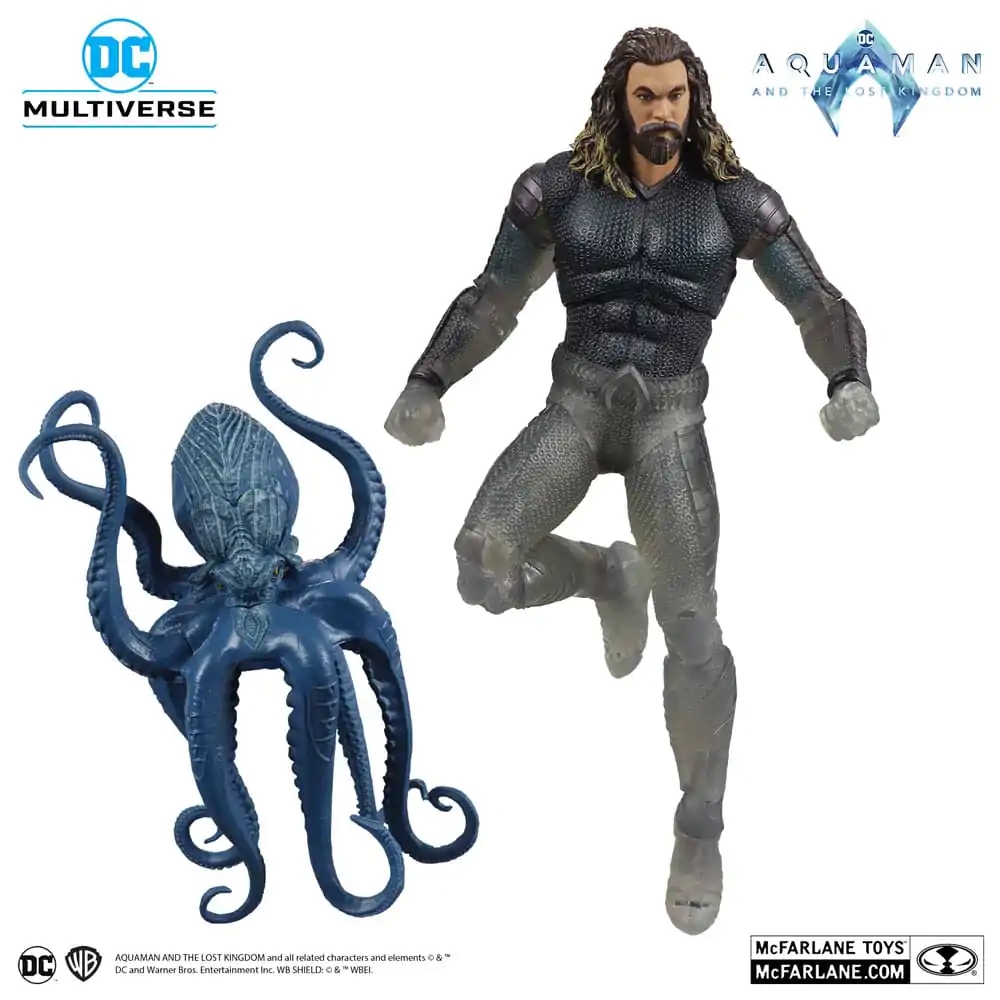 Aquaman and the Lost Kingdom DC Multiverse Aquaman (Stealth Suit with Topo) (Gold Label) akciófigura 18 cm termékfotó