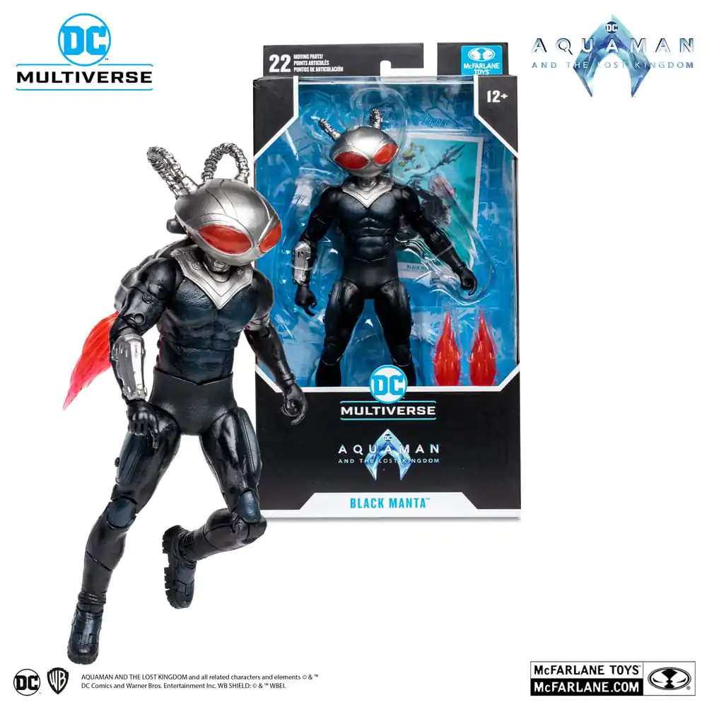 Aquaman and the Lost Kingdom DC Multiverse Black Manta akciófigura 18 cm termékfotó