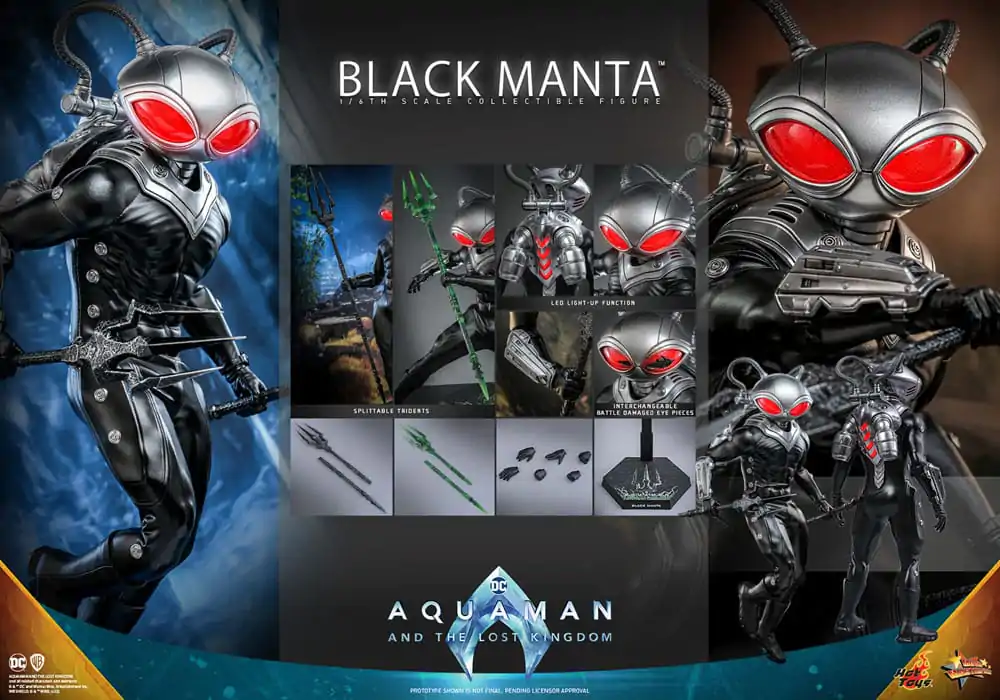 Aquaman and the Lost Kingdom Movie Masterpiece 1/6 Black Manta akciófigura 34 cm termékfotó