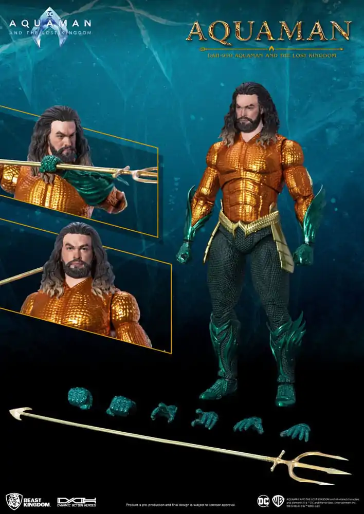 Aquaman: Lost Kingdom Dynamic 8ction Heroes 1/9 Aquaman akciófigura 20 cm termékfotó