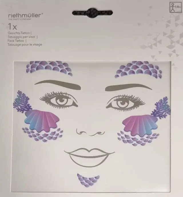 Arc tetoválás termékfotó