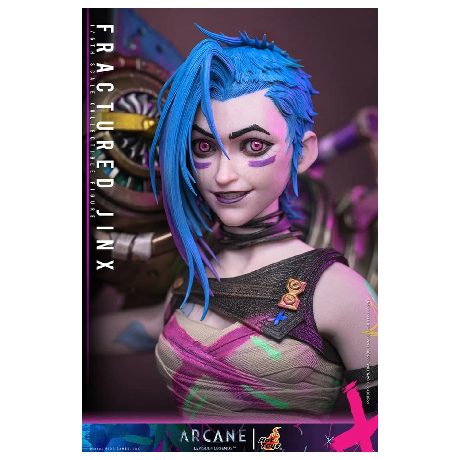Arcane 1/6 Fractured Jinx akciófigura 28 cm termékfotó