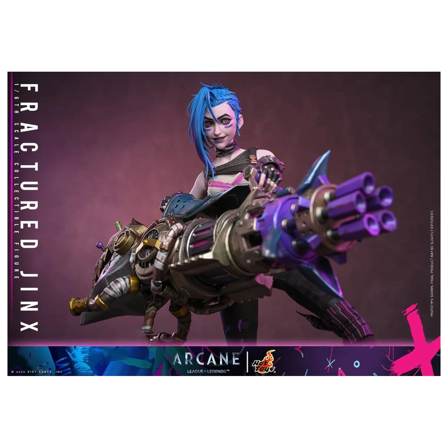 Arcane 1/6 Fractured Jinx akciófigura 28 cm termékfotó